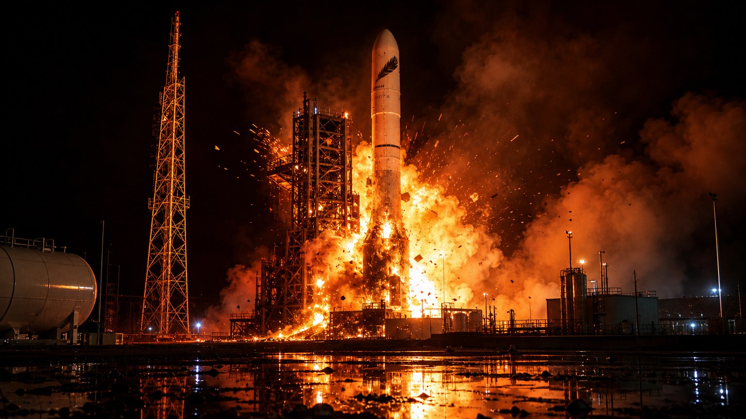 Explosão de foguete Blue Origin destrói plataforma em teste