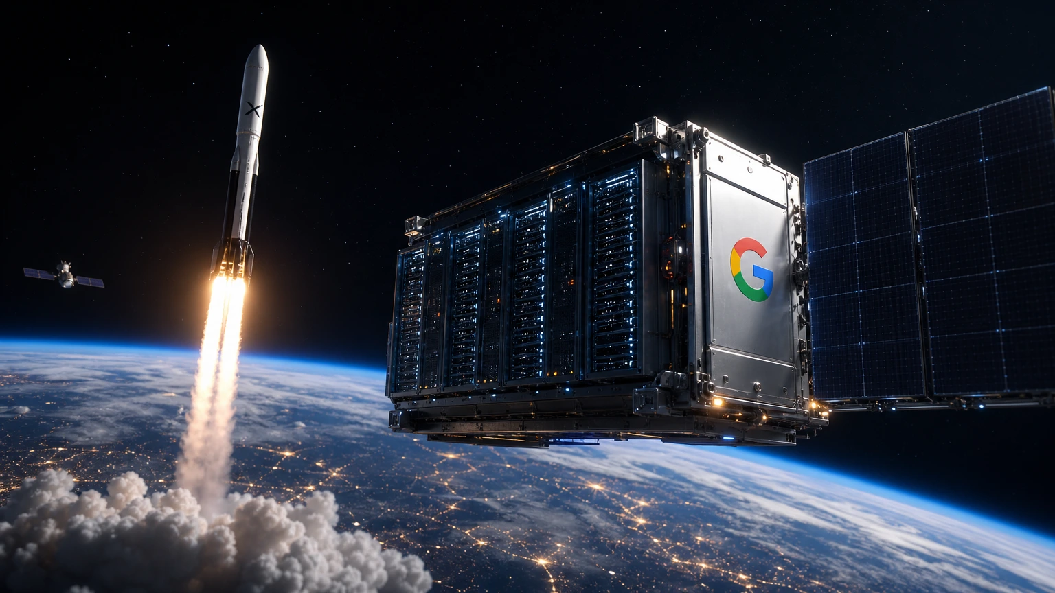 Google e SpaceX discutem data centers no espaço, diz o Wall Street Journal