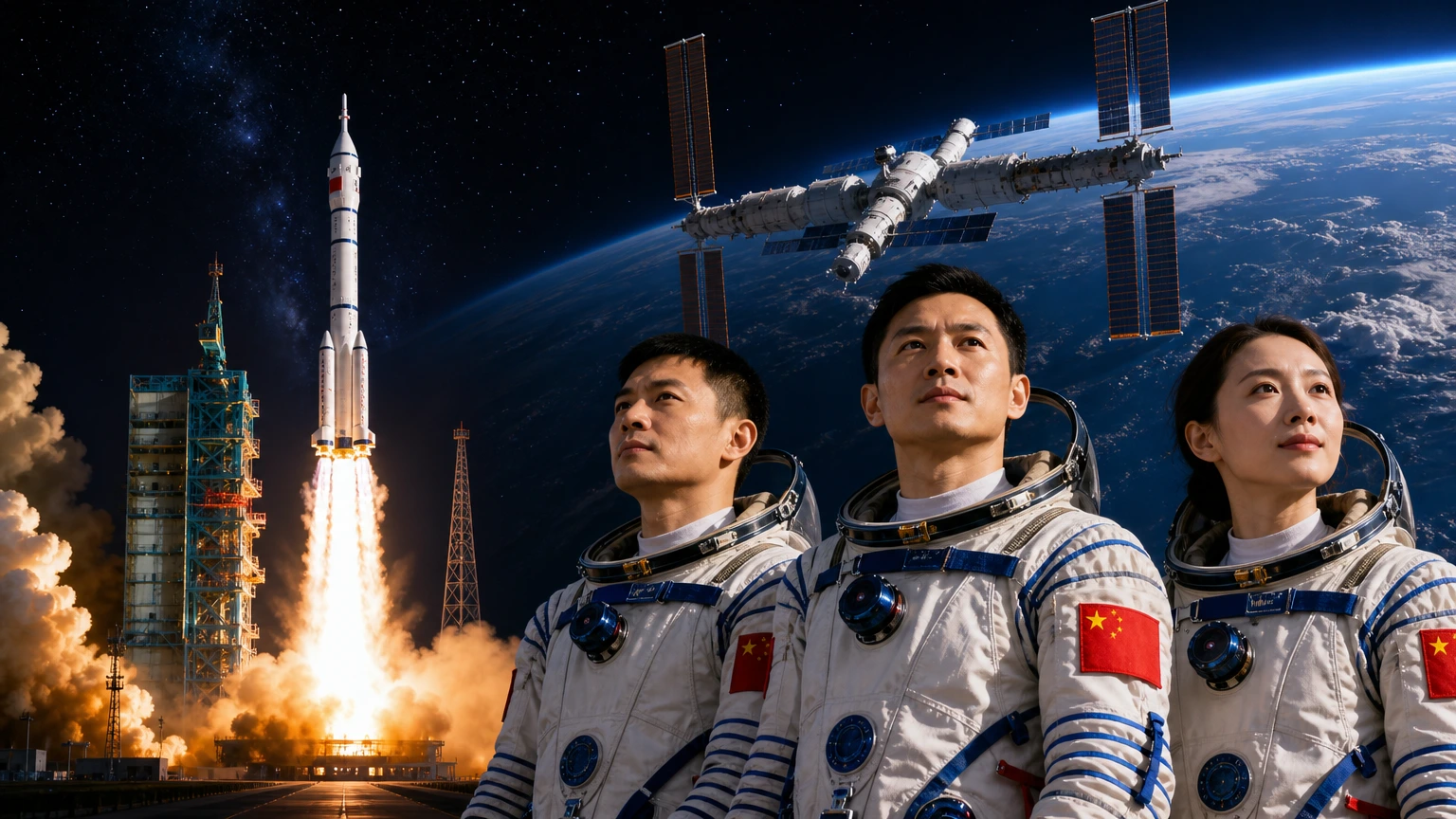 Missão Shenzhou-23 leva astronauta chinês para um ano no espaço