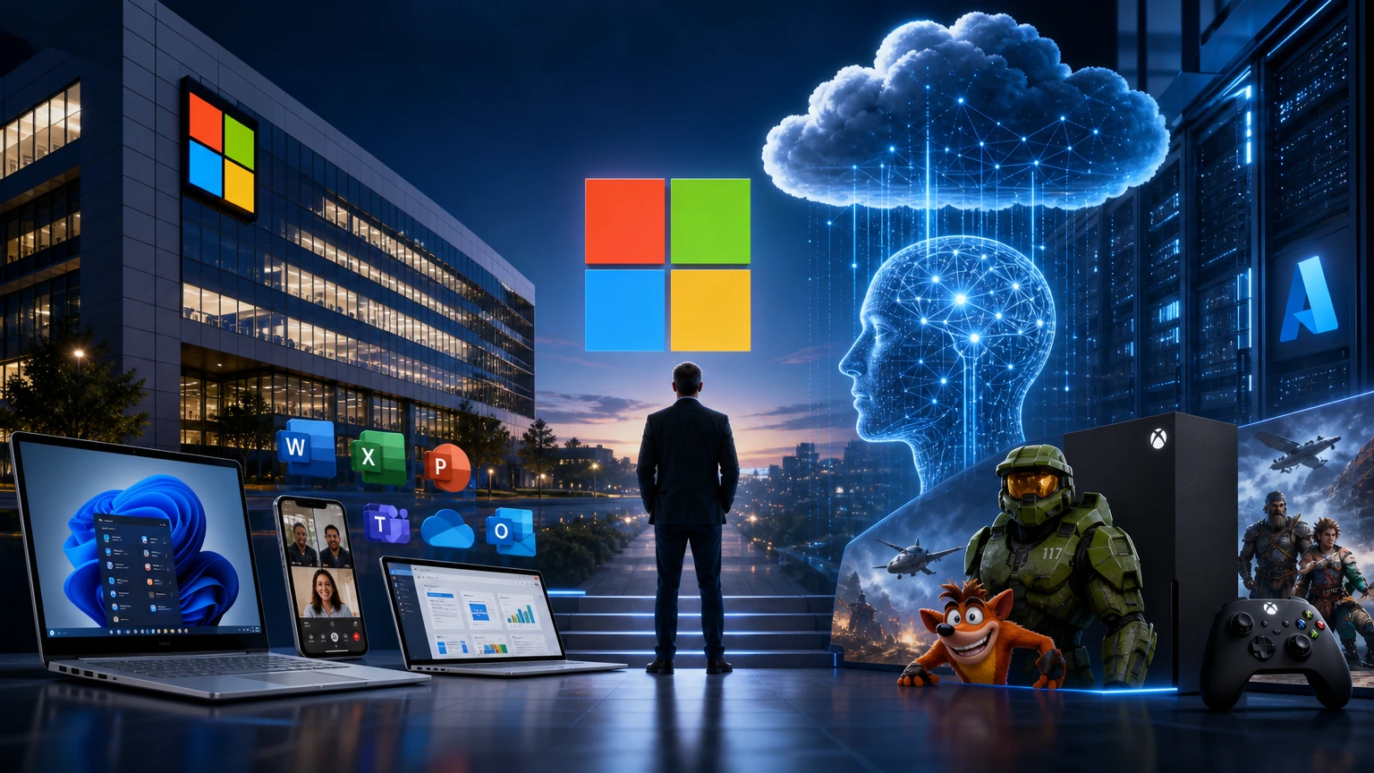 De Bill Gates à inteligência artificial: a evolução da Microsoft em 50 anos