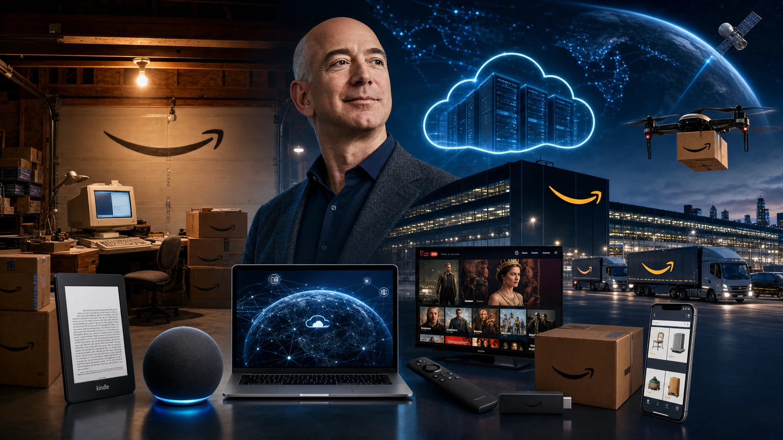 História da Amazon: da livraria online ao império global