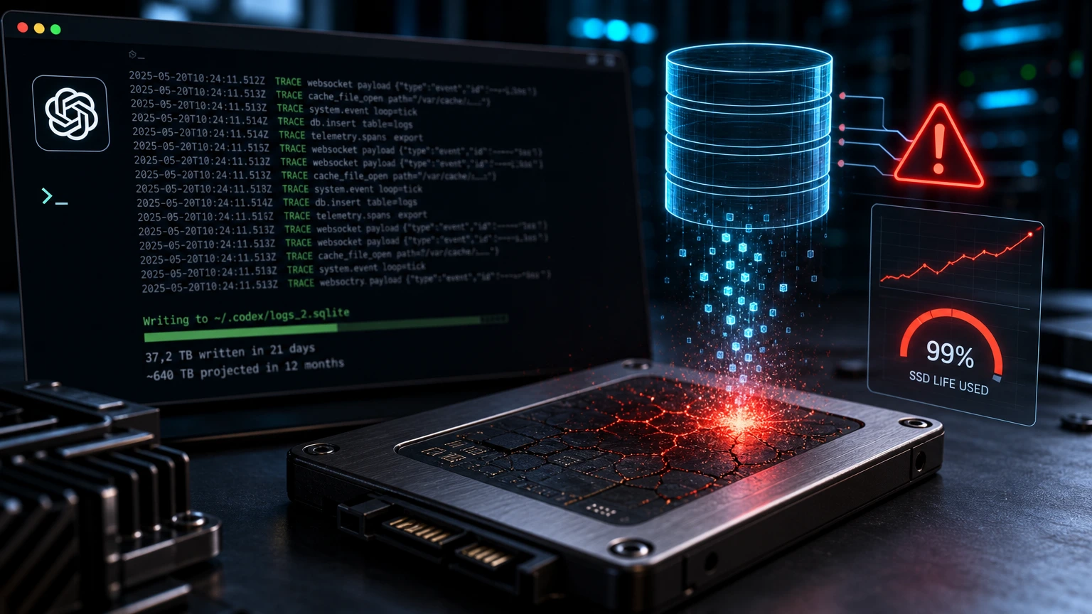 Falha no OpenAI Codex pode comprometer seu SSD em menos de um ano