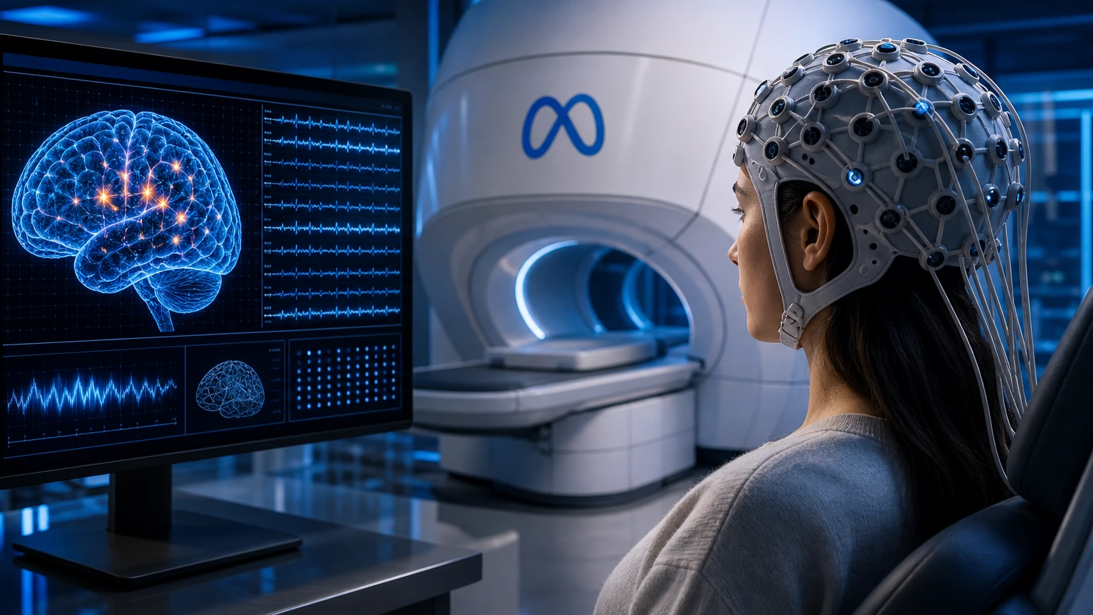 Meta avança em texto com ondas cerebrais sem cirurgia