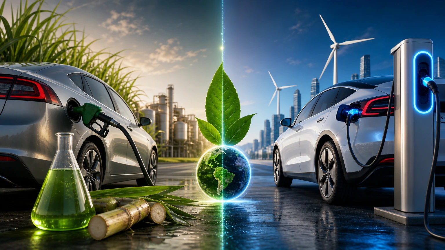 Carro a etanol ou elétrico: qual polui menos?